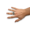 Bague Chevalière Cannabis Argent et Or