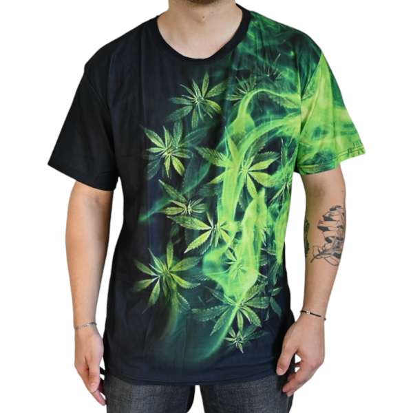T-shirt Cannabis Smoky Green (XL)