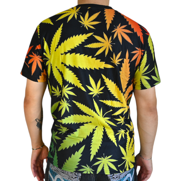 T-shirt Cannabis Multicolore (L)