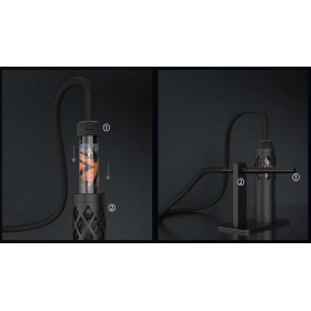 Support e-chicha Dock Hookah Air bleu