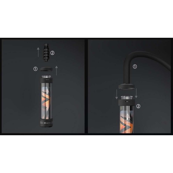 Support e-chicha Dock Hookah Air bleu