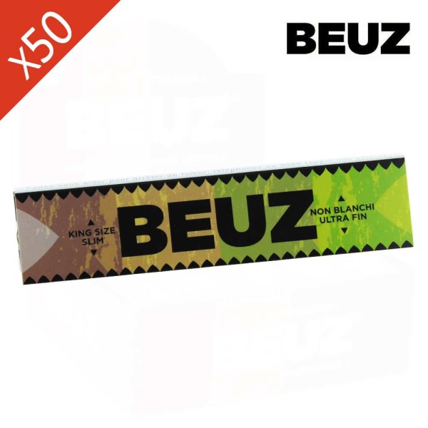Boite de 50 carnets Beuz Brown Slim King Size
