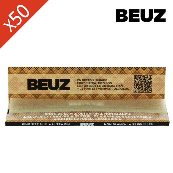 Feuilles à rouler Beuz Brown Bio King Size Slim