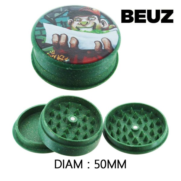 Grinder en chanvre biodégradable vert Rolling 50mm