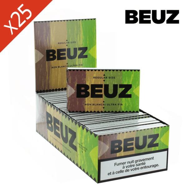 Boîte de 25 Carnets Feuilles Brown Non Blanchies Regular BEUZ