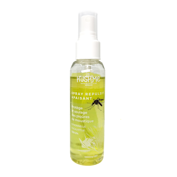 Spray CBD 2% Anti-Moustique Citronnelle & Eucalyptus | HUSHME, NOVALOA