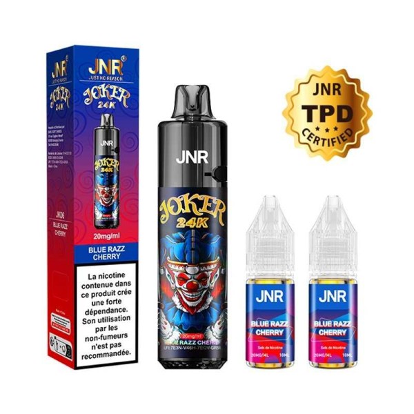 Puff Joker 24K JNR Blue Razz Cherry Rechargeable