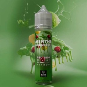 E-liquide CBD Menthe Amoureuse 50ml Marie Jeanne - Menthe Framboise Citron (2500mg)