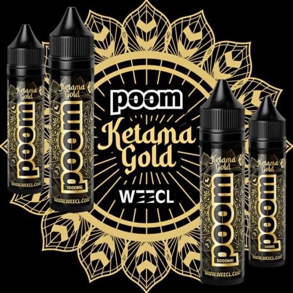 E-liquide CBD Poom Ketama Gold 50ml WEECL - Arôme Naturel Full Spectrum (5000mg)
