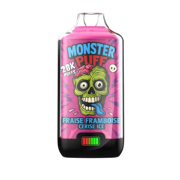 Puff Monster Puff 28k Fraise Framboise Cerise Ice (20 mg/ml)