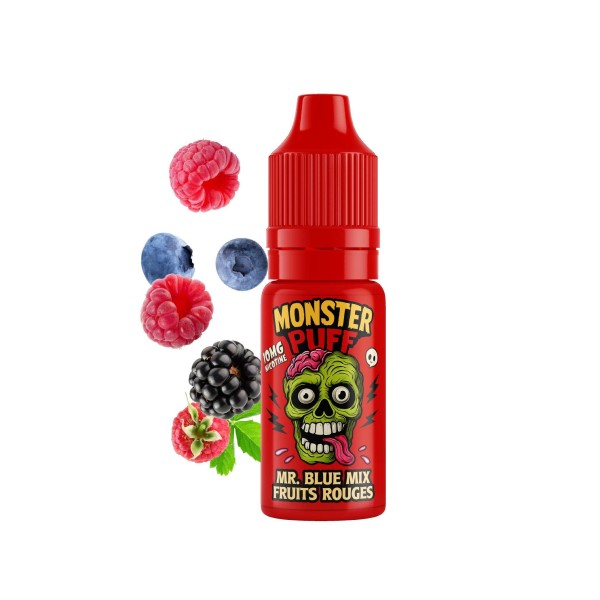 E-liquide Monster Puff 10ml Mr Blue Mix Fruits Rouges (10 mg/ml)