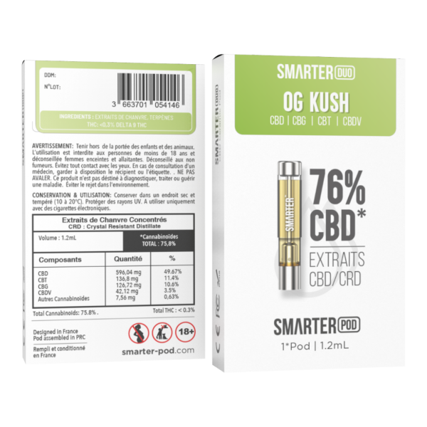 Pod CBD OG Kush Smarter Duo 76% CRD